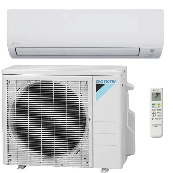Daikin 18,000 BTU 19.8 SEER2 Aurora Series Wall Mounted Ductless Mini Split Heat Pump System