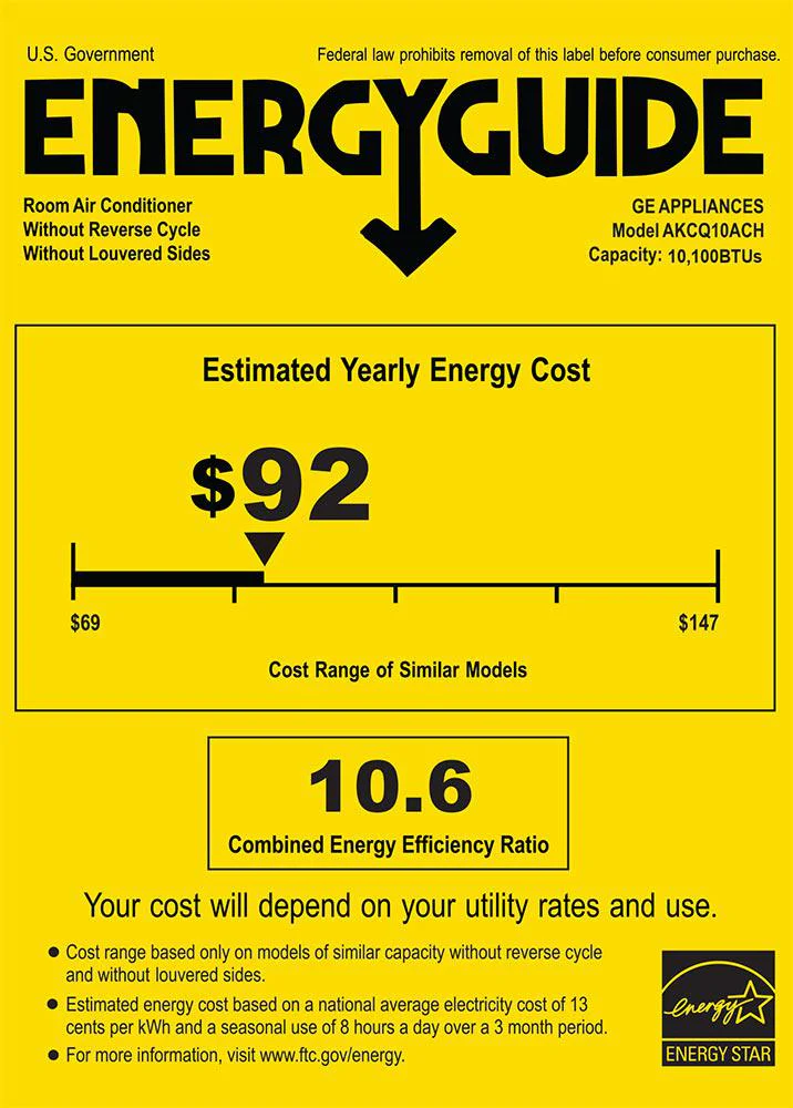 GE 10,000 BTU 115V Through-the-Wall Air Conditioner - Cooling Only - Image 5