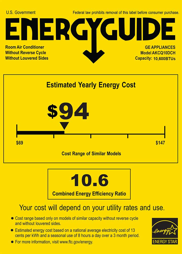 GE 10,000 BTU Through-the-Wall Air Conditioner - Cooling Only - Image 5
