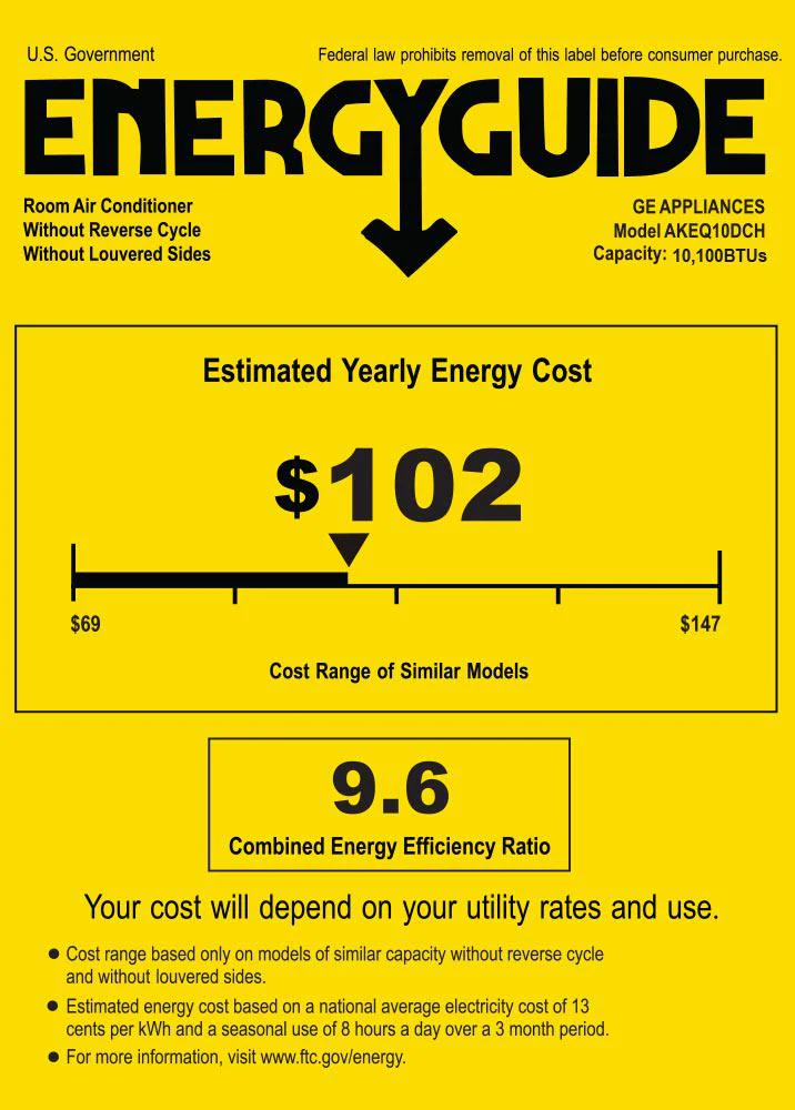 GE 10,000 BTU Through-the-Wall Air Conditioner with 3.5 kW Electric Heat - Image 7