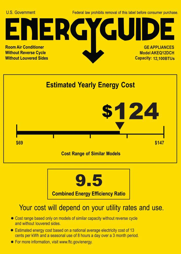GE 12,000 BTU Through-the-Wall Air Conditioner with 3.5 kW Electric Heat - Image 7