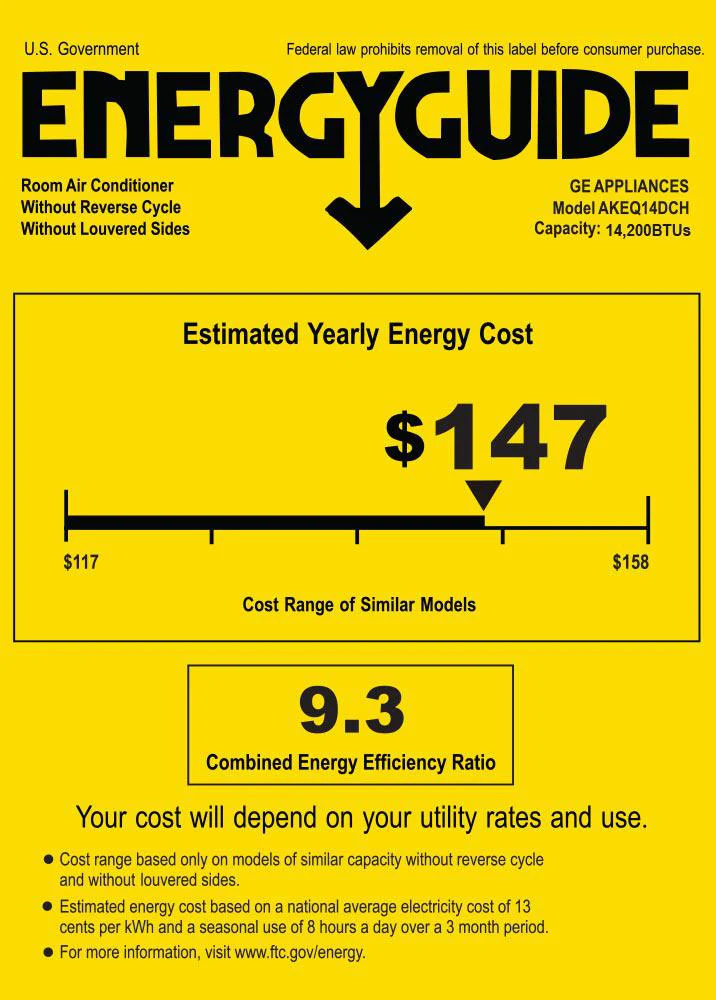 GE 14,000 BTU Through-the-Wall Air Conditioner with 3.5 kW Electric Heat - Image 7