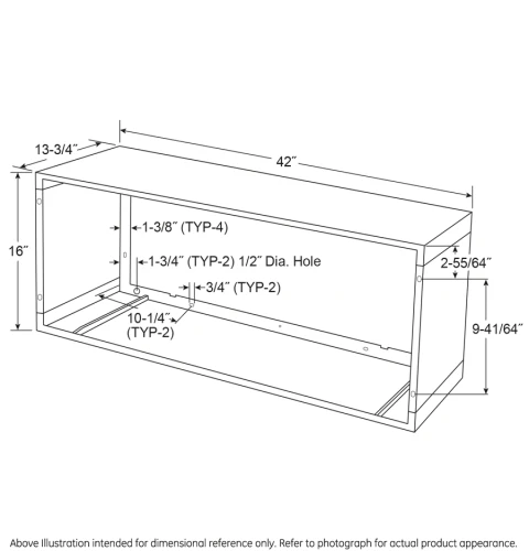 GE Zoneline 13-3/4" Standard Depth Quick Snap Wall Sleeve RAB81 - Image 3