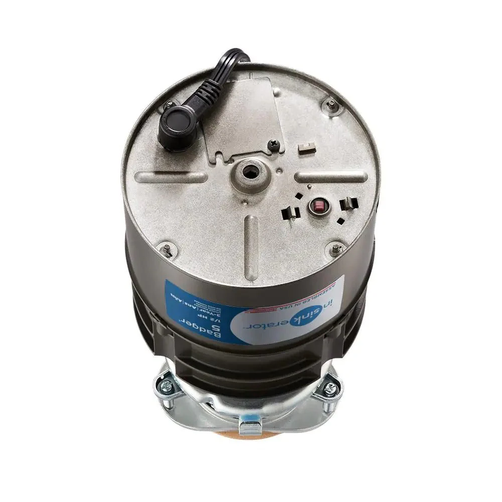 InSinkErator Badger 5 Standard Series 1/2 HP Garbage Disposal with Power Cord - Image 6