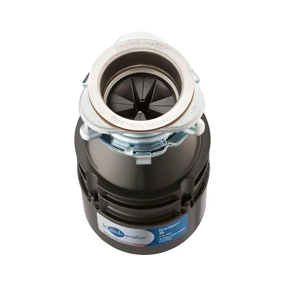 InSinkErator Badger 5 Standard Series 1/2 HP Garbage Disposal without Power Cord - Image 5