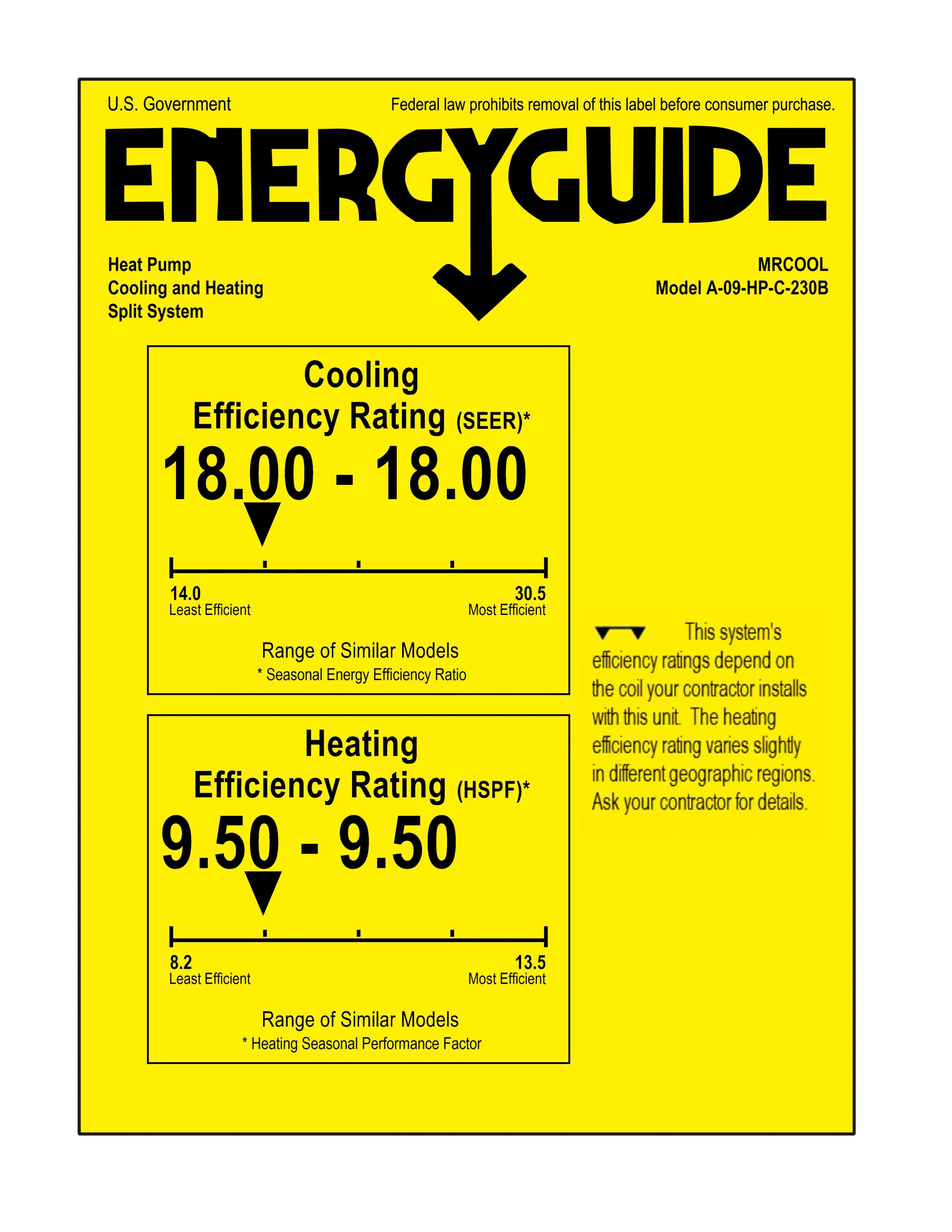 MRCOOL Mini-Split Advantage Series 9,000 BTU 230V Wall Mounted Heat Pump System - Image 6