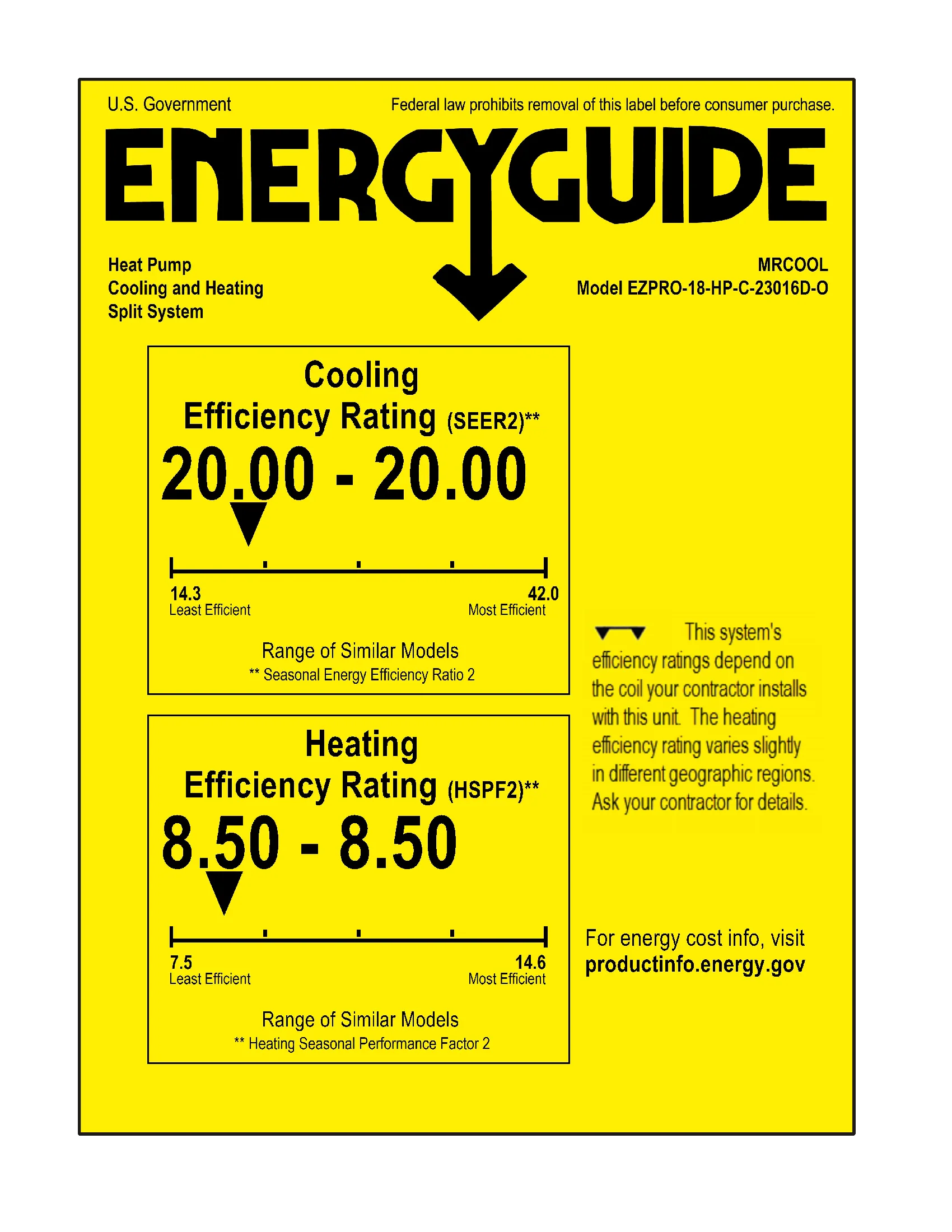 MRCOOL DIY Mini-Split Easy Pro Series 18,000 BTU Wall Mounted Ductless Heat Pump System Model - EZPRO-18-HP-23016D-O - Image 7