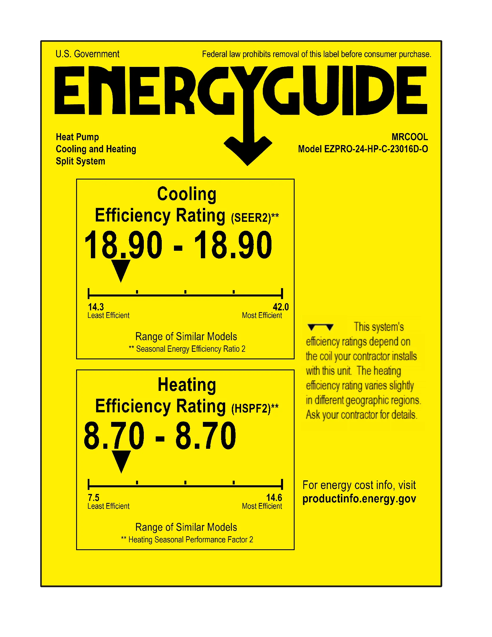 MRCOOL DIY Mini-Split Easy Pro Series 24,000 BTU Wall Mounted Ductless Heat Pump System Model - EZPRO-24-HP-23016D-O - Image 7