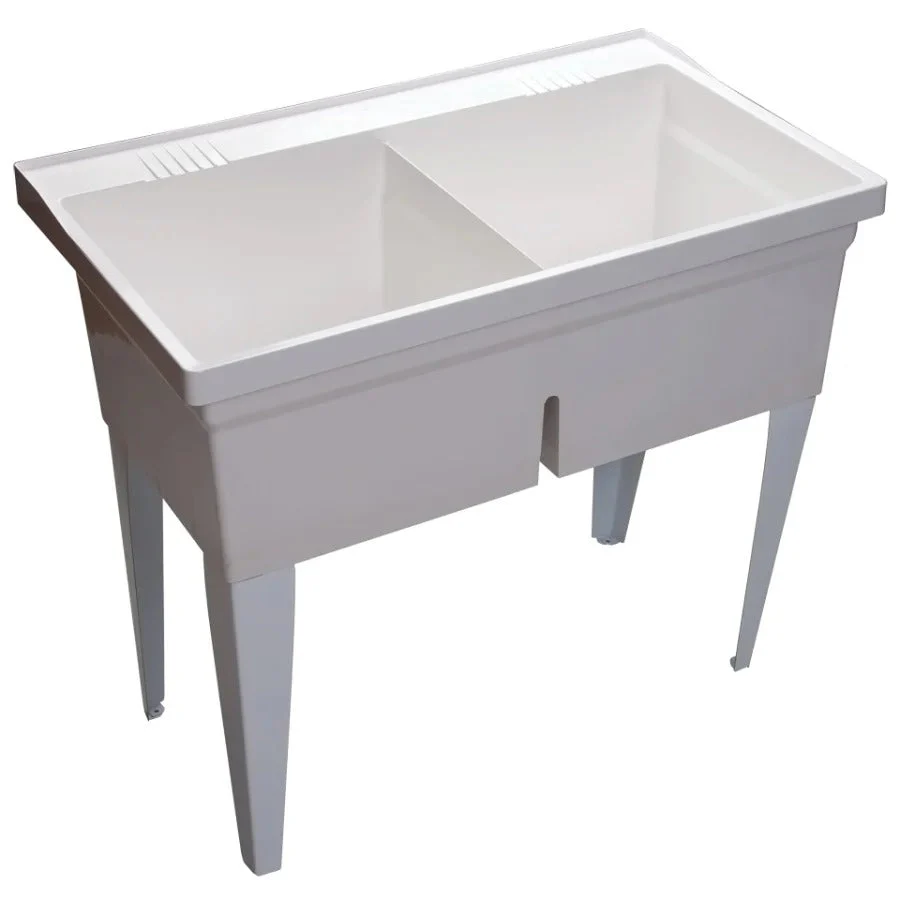 PROFLO Double-Basin Free Standing Laundry Sink