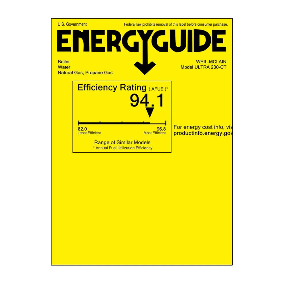 Weil-McLain Ultra Series 4 230,000 BTU Condensing Gas Boiler - Image 6